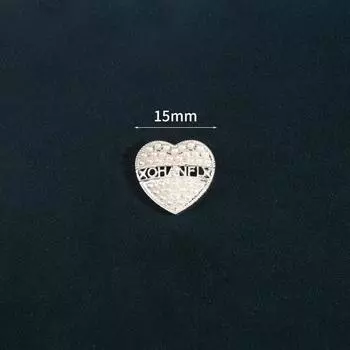 10 шт. белые жемчужные пуговицы женская одежда куртка свитер высококачественные изысканные пуговицы квадратные круглые маленькие пуговицы аксессуары 1 #[15mm love]