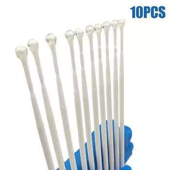 10 шт. Белый стоматологический сменный стержень, аппликатор, клейкий наконечник, зубная коронка, фарфоровый винир, матрица, стоматологические материалы 10Pcs
