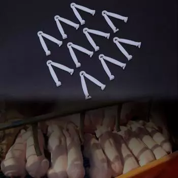 10 шт. Белый свиной зажим для пуповины противоскользящие гемостатические одноразовые клипсы коза 10pcs