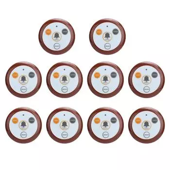 10 шт. Беспроводная пейджерная система вызова для ресторана SUC04 433,92 МГц DC6V