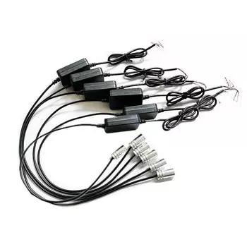 10 ШТ. Беспроводная светодиодная подсветка салона автомобиля с 64 цветами, управление через приложение