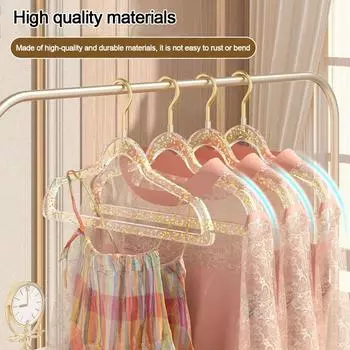 10 шт бесшовные блестящие вешалки для одежды акриловые кристаллы вешалка для одежды бытовая мерцание/синий