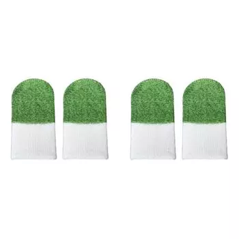 10 шт. бесшовный чехол для большого пальца, антипот, для мобильных игр, кончик пальца (зеленый) *