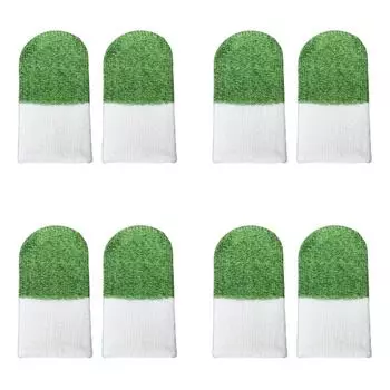 10 шт. бесшовный чехол для большого пальца, антипот, для мобильных игр, кончик пальца (зеленый)