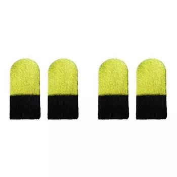 10 шт. бесшовный чехол для большого пальца, антипот, для мобильных игр, кончик пальца (желтый) *