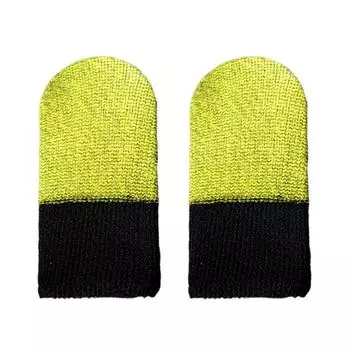 10 шт. бесшовный чехол для большого пальца, антипот, для мобильных игр, кончик пальца (желтый) КДЕ