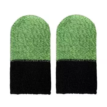 10 шт. бесшовный чехол для большого пальца AntiSweat для мобильных игр(Черный желтый)