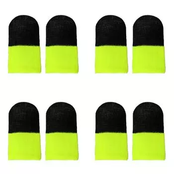 10 шт. бесшовный чехол для большого пальца, антипот, для мобильных игр, кончик пальца (Темно-зеленый