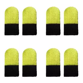 10 шт. бесшовный чехол для большого пальца, антипот, для мобильных игр, кончик пальца (желтый) .