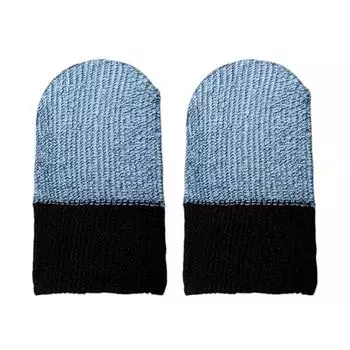 10 шт. бесшовный чехол для большого пальца, антипот, для мобильных игр, кончик пальца (Голубое небо) *