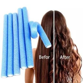 10 шт., безнагревные щипцы для завивки волос для женщин, мягкие, без нагрева, бигуди для самостоятельной укладки волос, модельные спиральные бигуди, бигуди для волос 10pcs синий