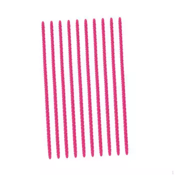 10 шт. бигуди для завивки волос, гибкие короткие силиконовые спиральные стержни, ролики для small rose Red