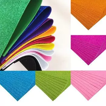 10 шт., блестящая пенопластовая бумага из фоамирана, сделай сам, крафт-губчатая бумага, золотой порошок, блестящая бумага ручной работы, принадлежности для свадебной вечеринки