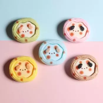 10 шт. блестящие мультяшные медведи хлеб серии смоляные плоские кабошоны для заколки скрапбукинг украшения своими руками ремесло украшения аксессуары