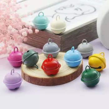 10 шт. богатые и красочные железные колокольчики, подвески, рождественские колокольчики, бусины, украшения для вечеринки, подвески, поделки, аксессуары ручной работы разноцветный