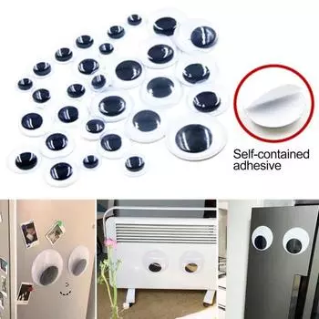 10 шт. Большие наклейки с выпученными глазами, самоклеящиеся наклейки на Хэллоуин, легко отклеиваются и приклеиваются, большие глаза для проектов «сделай сам», домашнего декора 8 cm