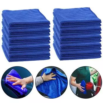 10 шт. больших полотенец из микрофибры, сушка для мытья автомобиля, мягкая ткань, быстросохнущая, для уборки дома, полотенца для дома, инструменты для уборки