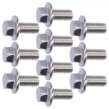 10 шт. Болты с шестигранной головкой с фланцем из нержавеющей стали 304, аксессуар, M5 1012162025303540ммM5x40