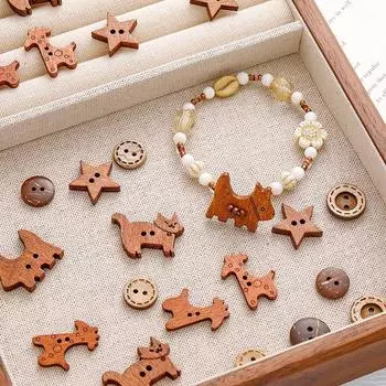 10 шт. браслет бусины DIY аксессуары для одежды ручная работа ожерелье материал оригинальность серьги украшение форма животного рубашка пуговица