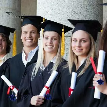 10 шт. брелок для ключей «Класс 2025», резиновый брелок для выпускного, подвеска в виде шапочки выпускника, брелки для ключей, подарок на выпускной для выпускников колледжей и старших классов золотистый/чёрный