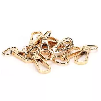 10 шт., брелок для сумки, пряжки для ремня, 13 мм, застежка-лобстер, воротник, карабин, крючки, аксессуары для самостоятельного изготовления