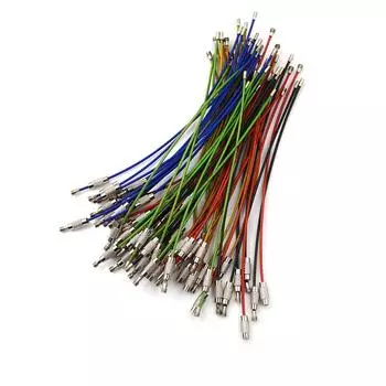 10 шт. брелок из нержавеющей стали для авиационного кабеля с винтовым фиксатором чёрный