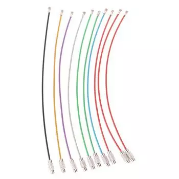 10 шт. брелок из нержавеющей стали веревка проволочный кабель петля винт замок гаджет кольцо 10Pcs