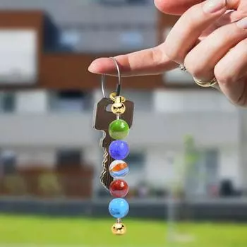 10 шт., брелок с градиентом цвета из бисера, металлические стержни, звенья для проектов «сделай сам», кулон, аксессуары для изготовления ювелирных изделий фиолетовый