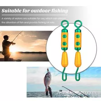 10 шт., буферный дополнительный зажим, не спутывается, рыболовная леска, вращающийся на 360 градусов буферный дополнительный зажим, рыболовные аксессуары L