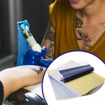 10 шт. Бумага для переноса татуировок, размер А4, 4 слоя, машинка для переноса татуировок от руки, термокопировальная бумага для трафарета, качественный трафарет разноцветный