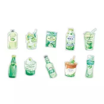 10 шт. бумажные наклейки для журналов, клейкие наклейки, симпатичный дизайн, изысканный декор для журналов