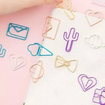 10 шт. бумажные папки, очаровательный внешний вид, скрепки, бумага, несколько стилей, долговечные, с сердечками, мороженым, фотографии, зажимы для школы A