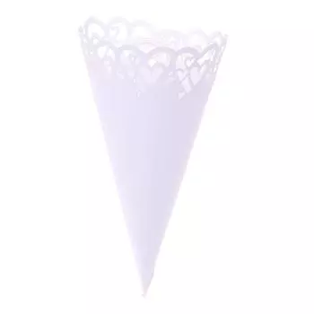 10 шт. бумажные свадебные конусы с кружевом в форме сердца, конфеты, сувениры для свадебной вечеринки, бумажные конусы с конфетти, украшения, подарочные принадлежности