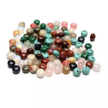 10 шт., бусины из натурального камня, круглые, со средним отверстием, кристалл, аметист, агат, драгоценные камни, свободные бусины для изготовления ювелирных изделий, ожерелья, браслеты, аксессуары 7 9 мм 10Pcs/79mm