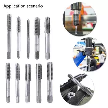 10 шт. быстрорежущей стали гаечный ключ метрический метчик машинный ручной резьбовой метчик резьба метрический пробковый метчик сверло регулируемое