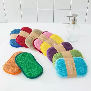 10 шт. Бытовая волшебная губка для чистки кухни, щетка из микрофибры, губки для мытья посуды, кухонные принадлежности