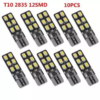 10 шт. Canbus без ошибок T10 168 194 W5W Wedge 12SMD 2835 Автомобильный светодиодный авто свет