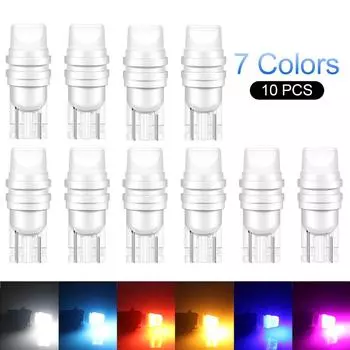 10 шт. canbus T10 LED W5W светодиодная лампа рулевого управления автомобиля боковой свет знак 168 192 автомобильная керамическая клиновая парковочная лампа подсветка номерного знака 2PCS синий