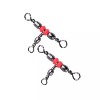 10 шт. цельное кольцо 3-ходовой тройной подшипник бочкообразное кольцо вращающиеся вертлюги рыболовный соединитель рыболовный вертлюг 8*10