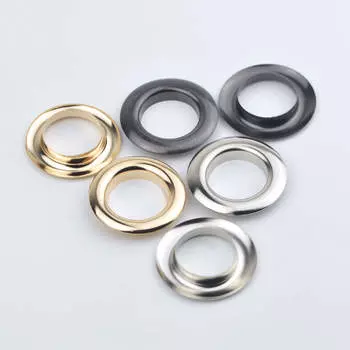 10 шт., цельные латунные люверсы с шайбой, подходят для кожаной сумки, обуви, ремня, одежды, 20 мм серебряный