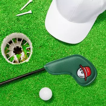 10 шт. чехлов для головок клюшек для гольфа, чехлы для головок клюшек для клюшек Iron Putter, набор чехлов для головок клюшек для гольфа, аксессуары для спорта на открытом воздухе белый