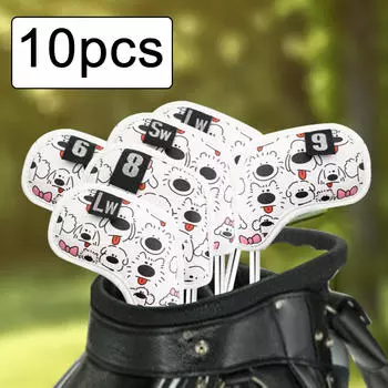 10 шт. чехлы для головок клюшек для гольфа, чехлы для головок клюшек, защитные чехлы из полиуретана, защитные протекторы