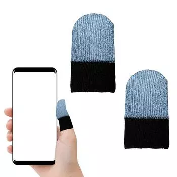 10 шт. чехлы для игровых телефонов, чехлы для пальцев, игровые контроллеры, чехлы для пальцев, антипотовые, дышащие, бесшовные, для сенсорного экрана розовый