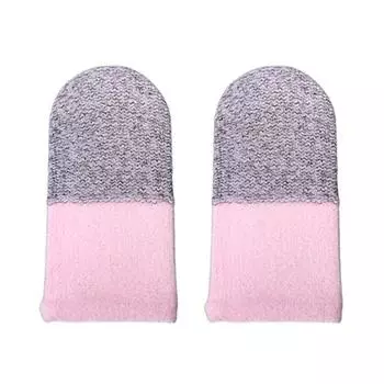 10 шт. чехлы для игровых телефонов, чехлы для пальцев, игровые контроллеры, чехлы для пальцев, антипотовые, дышащие, бесшовные, для сенсорного экрана розовый