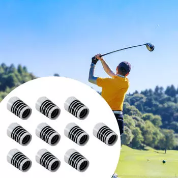 10 шт. чехлы для клюшек для гольфа аксессуары адаптер для конического наконечника клюшки White Black