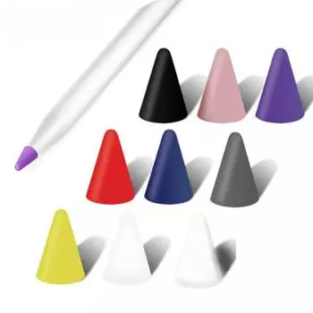 10 шт. Чехол для карандаша для Apple Pencil 2-го и 1-го поколения, бесшумный силиконовый чехол для сенсорного экрана, стилус, чехол для ручки