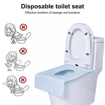 10 шт., чехол на сиденье унитаза, смываемый, биоразлагаемый, приучение к горшку, общественные туалеты, бумажный вкладыш для унитаза розовый