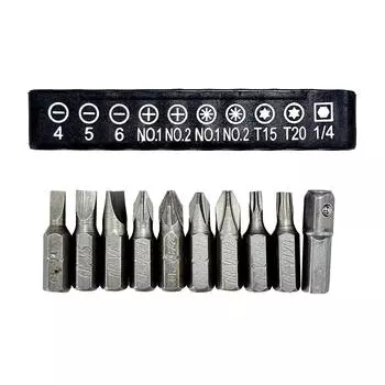 10 шт. черная клейкая лента отвертка головка многофункциональная крестообразная в форме цветка сливы набор аксессуаров для электроинструмента