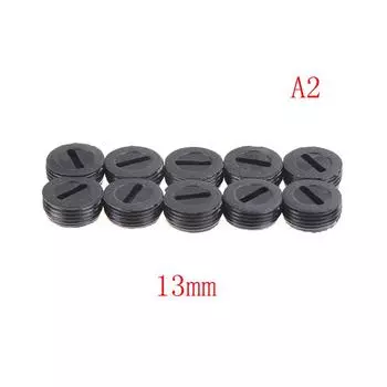 10 шт. Черные угольные щеткодержатели Крышки Щеткодержатели 13 14 15 16 18 20 22 мм 13mm