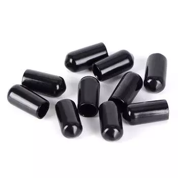 10 шт. черных резиновых заглушек для фиксированных частей 4-х стропного квадро-кайта 3/4/5/6/7/8 мм as the picture